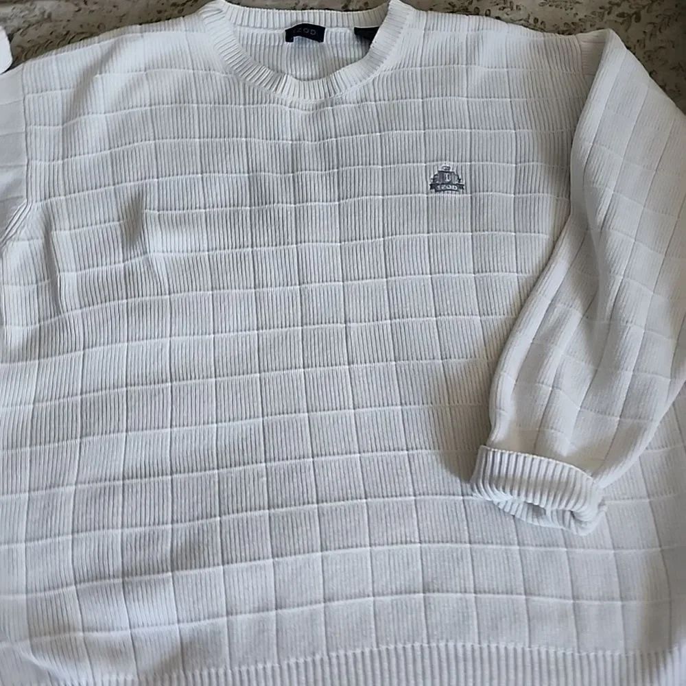 100% Cotton Men's Cream Izod Sweater
